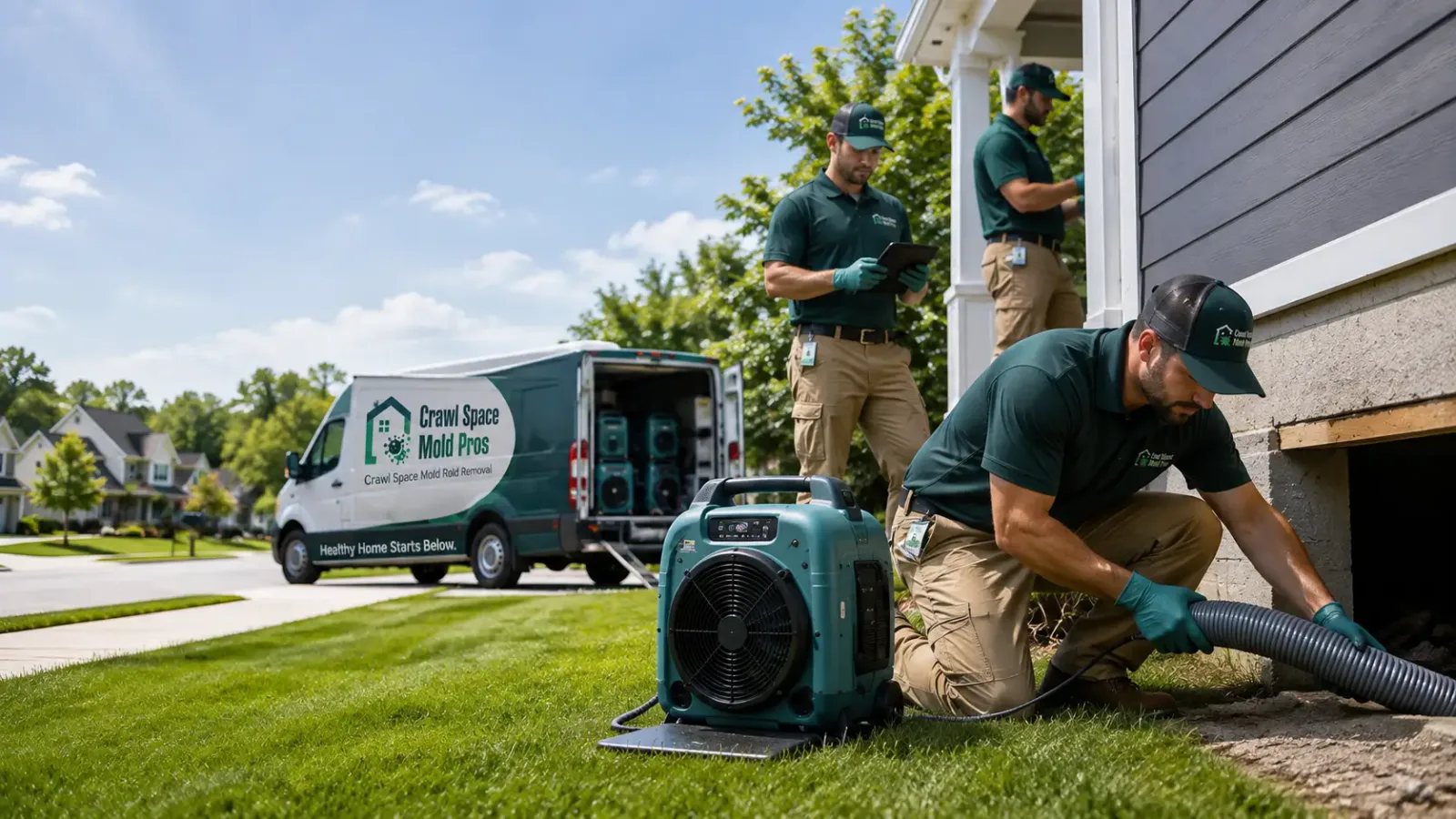 Crawl Space Mold Removal in Hydetown, PA